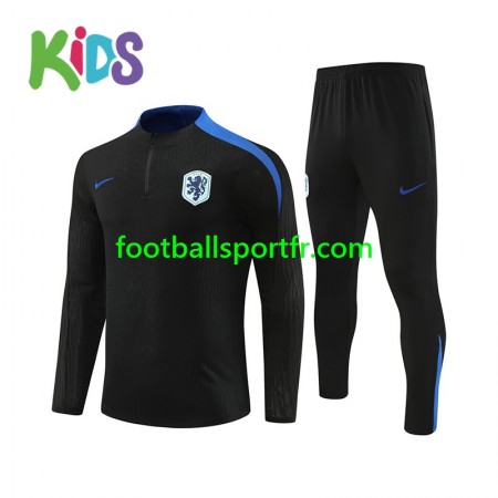 Pays-Bas Enfant Ensemble Sweat d'entrainement Noir 2024